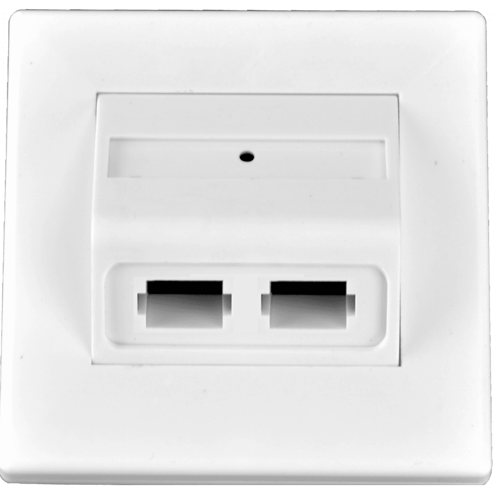 2 Way Fibre Optic Wall Outlet Box Plate Blake UK Blake UK