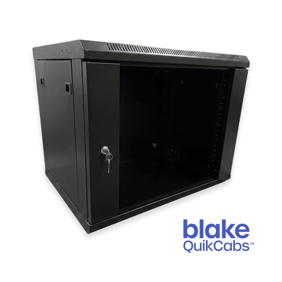 Blake QuikCab 9U Ultra-Fast Self-Assembly Network Cabinet