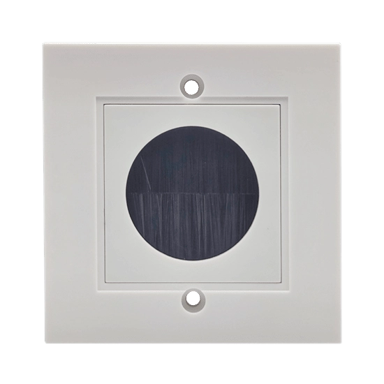 Two-Gang Brush Plate Euro Module