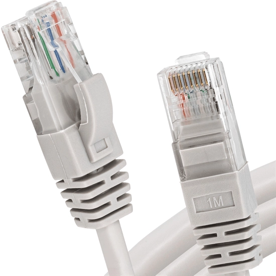 1m FTP CAT6 Patch Lead Grey