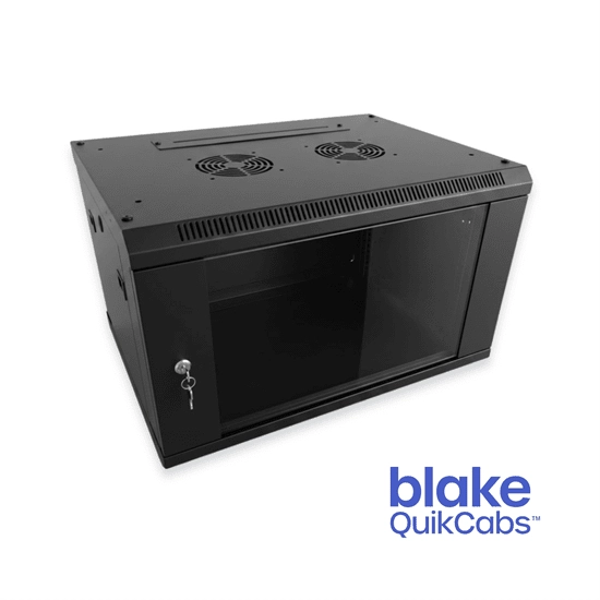 Blake QuikCab 6U Ultra-Fast Self-Assembly Network Cabinet