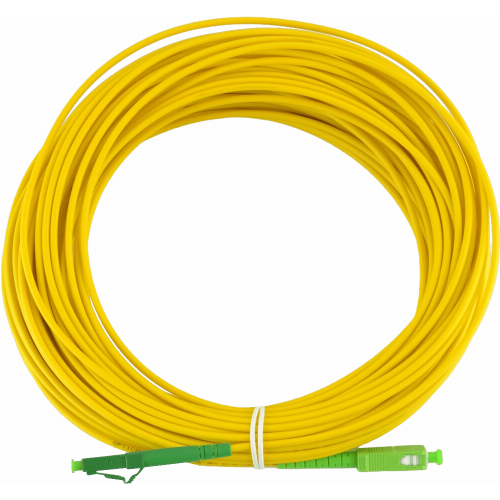 20m Single Mode Simplex LCAPC to SCAPC Cable - Blake UK
