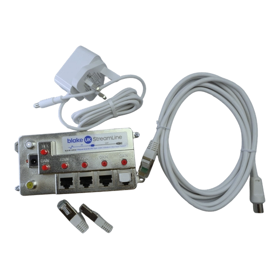 Blake UK Streamline - TV over CAT 4-Way Distribution Amplifier
