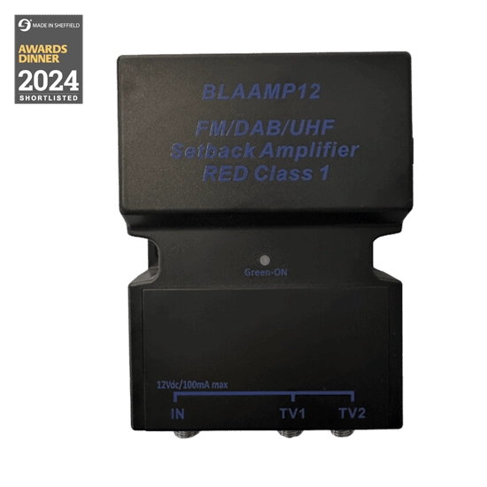 2-Way TV/FM/DAB Setback/Distribution Amplifier - Blake UK