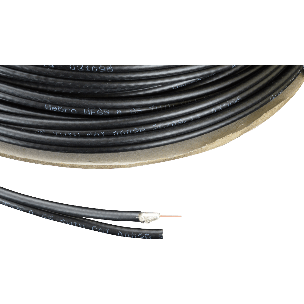100m Black Pure Copper Coaxial Cable Twinsat Blake UK Blake UK
