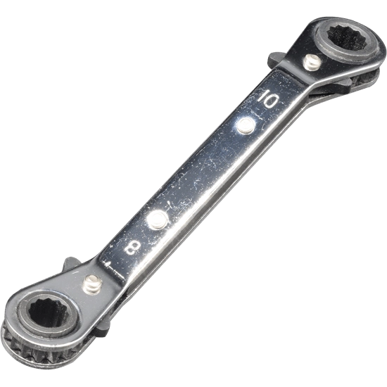 Reversible 8mm 10mm Double Ratchet Spanner