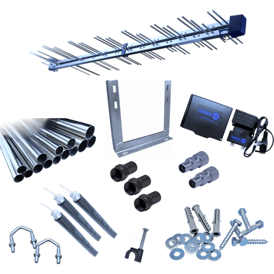 Aerial Fixing Kit For Wall Mounting Up To 2 TVs Blake UK