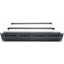 19in 1U UTP CAT5e 24-Port Patch Panel, Krone and 110 IDC 2U