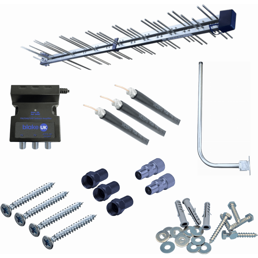 Aerial Fixing Kit For Loft Mounting Up To 2 TVs Blake UK