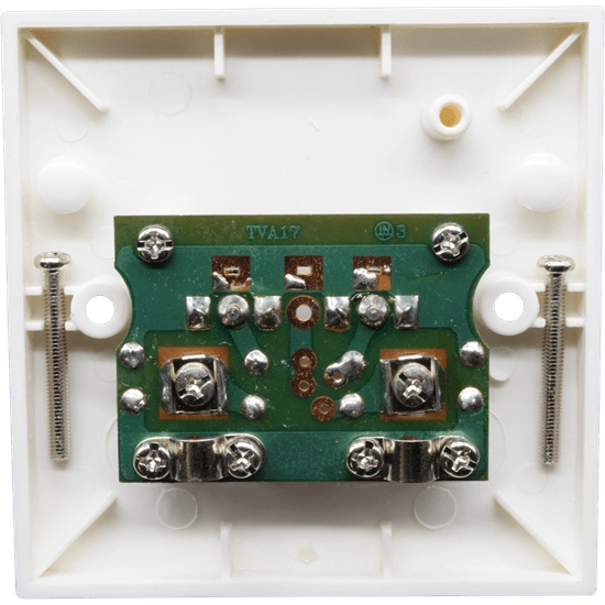 Twin Coax Flush Mount Outlet Plate