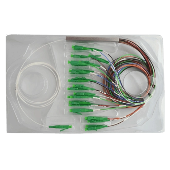 32-Way Single Mode Simplex OS2 G657A Fibre Optical LSZH Mini Splitter 900Âµm LC/APC 17dB