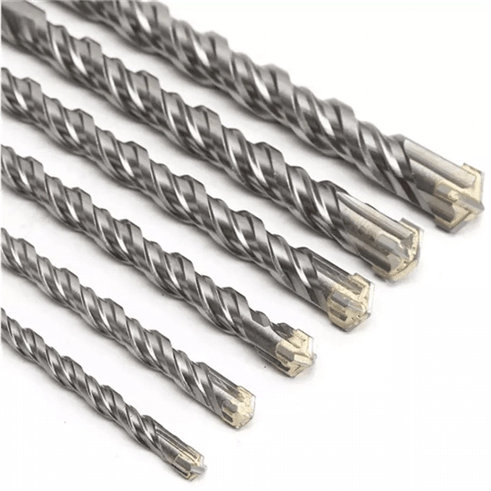 DrillForce 10-Pack SDS+ Rotary Hammer Drill Bits – 1/2" X 10" Masonry & Concrete