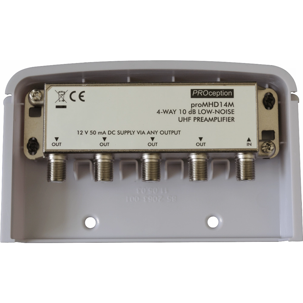 Way UHF Medium Gain Masthead Amplifier PROception Blake UK - Main Image